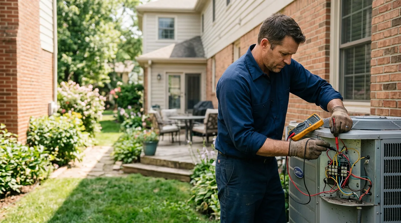 HVAC technician working near Gibsland, LA